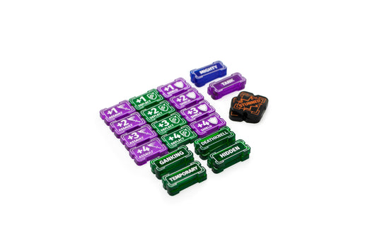 Riftbound - Keyword Reminder Transparent Acrylic Tokens – 26 Single-Sided Set