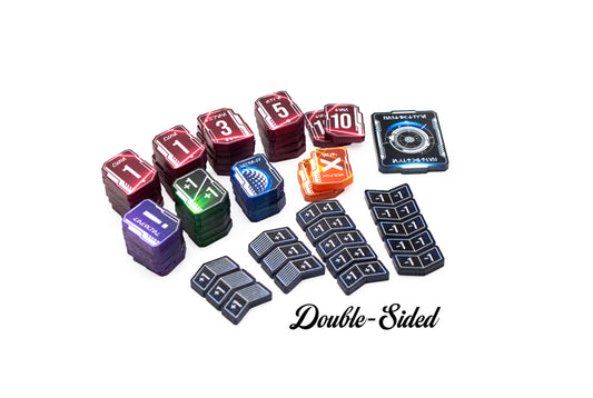 Star Wars Unlimited - 55 Full Color Acrylic Tokens - Bundle Set – Double-Sided