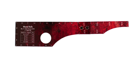 Warhammer 11th Edition - Wargaming Measuring Ruler - Compatible with Warhammer and other Miniature Games - Blood Red