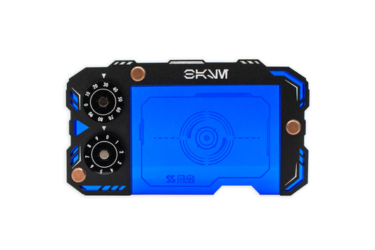 Star Wars Unlimited Base Holder - Matte Black and Blue Acrylic Tray with Magnetic Dials