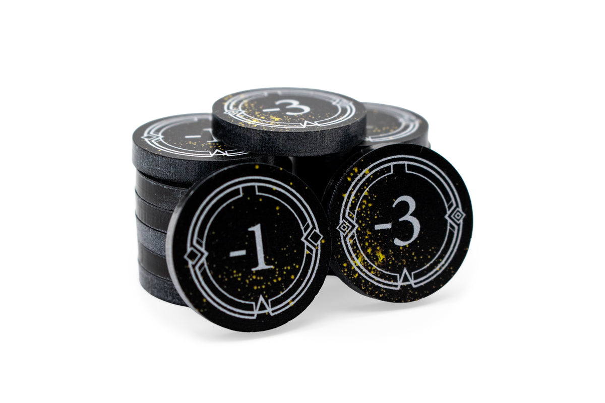 Lorcana - Full Color Acrylic Tokens - Damage Set - Double-Sided