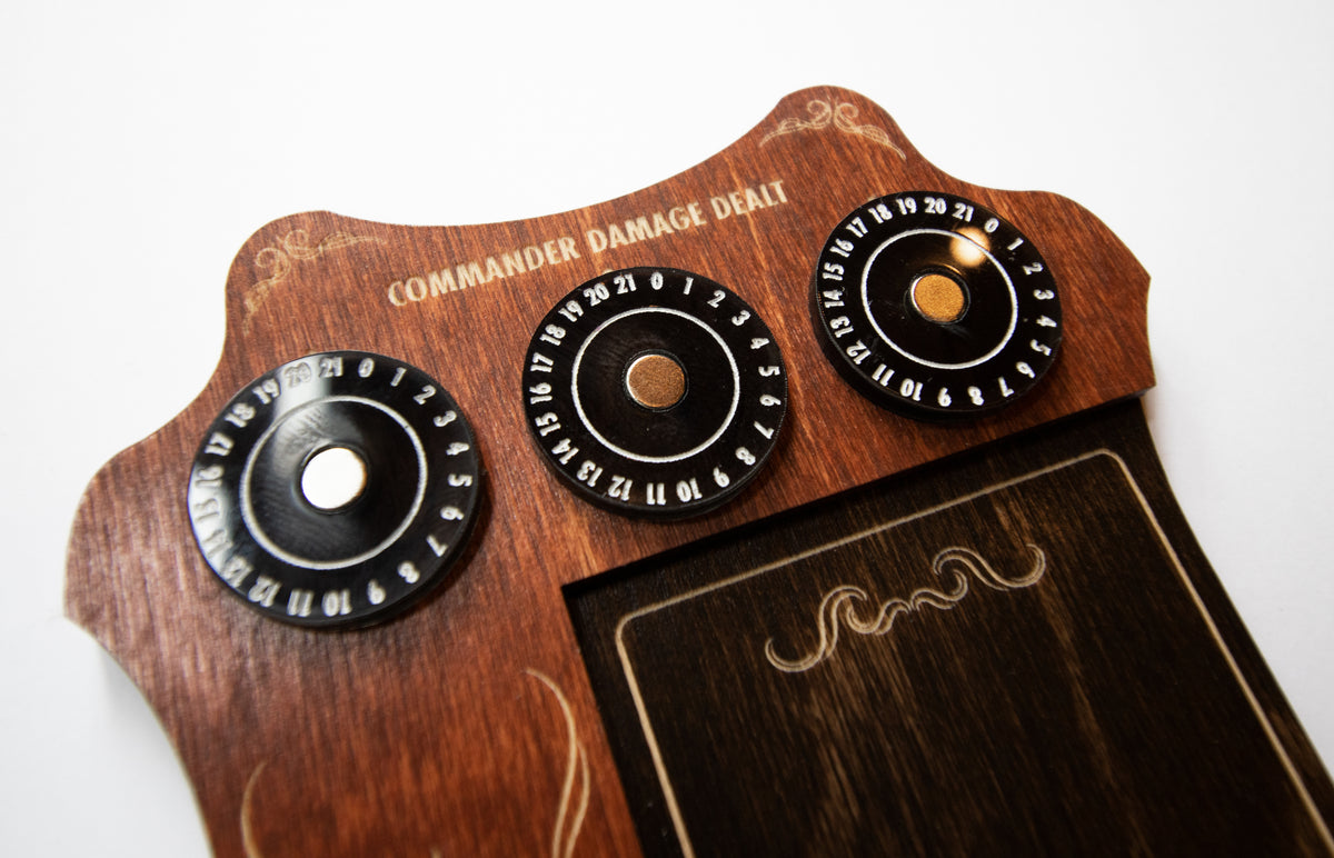 Transparent Black Acrylic Dials - Compatible add-on with our Commander Trays