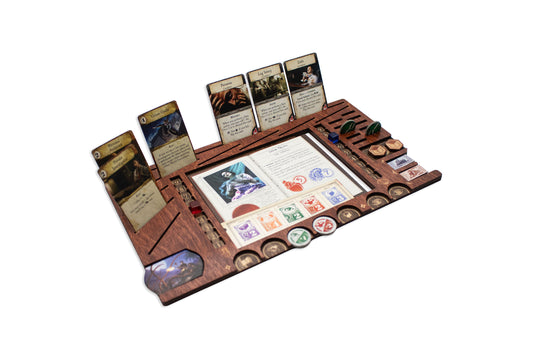 Eldritch Horror Player Board - Cognac & Kona Wood Stain