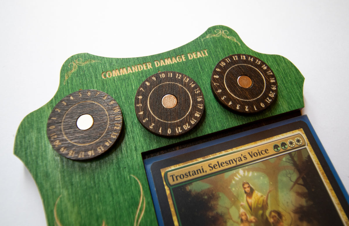 MTG Commander Tray - Green & Kona Wood Dials