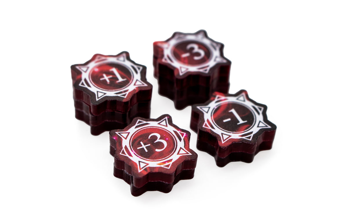 Lorcana - Full Color Acrylic Tokens - Strength Set - Double-Sided