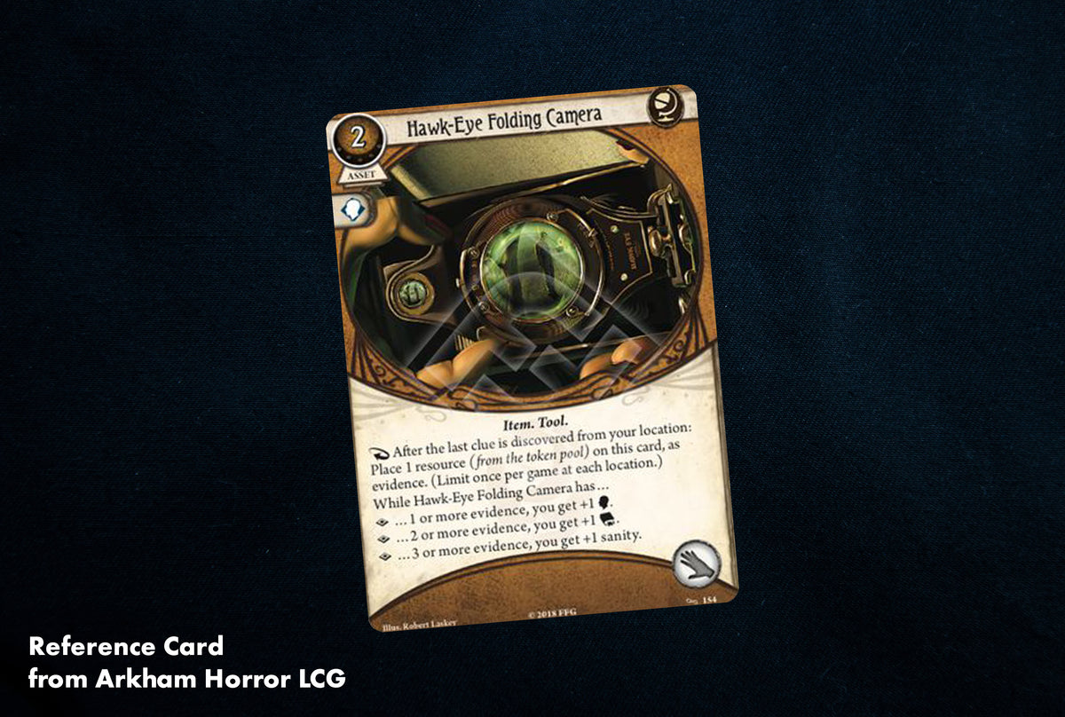 Arkham Horror LCG - Wooden Hawk-Eye Folding Camera Token - Singles