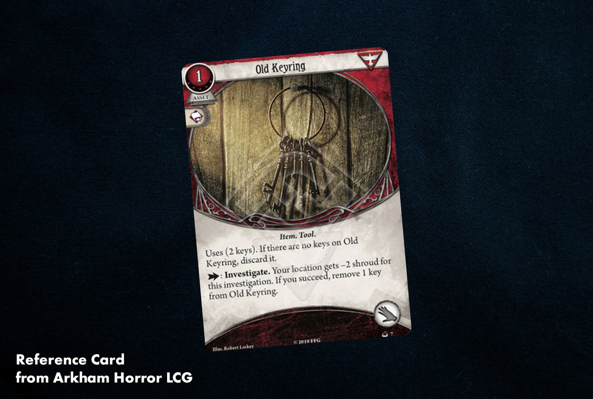 Arkham Horror LCG - Wooden Old Keyring Token - Singles
