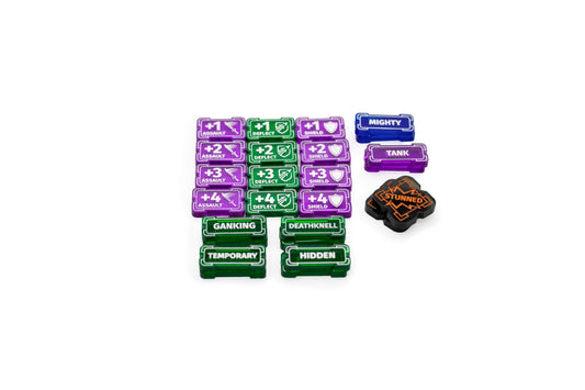 Riftbound - Keyword Reminder Transparent Acrylic Tokens – 26 Single-Sided Set
