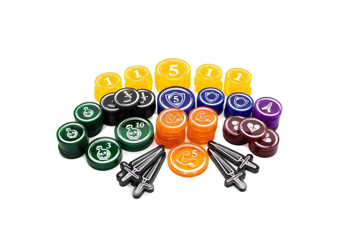 Slay the Spire - Acrylic Token Sets - Single-Sided