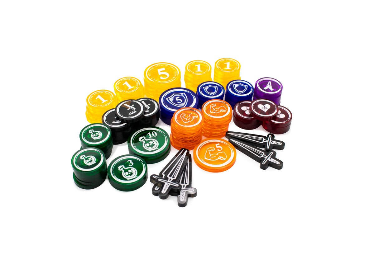Slay the Spire - Acrylic Token Sets - Single-Sided