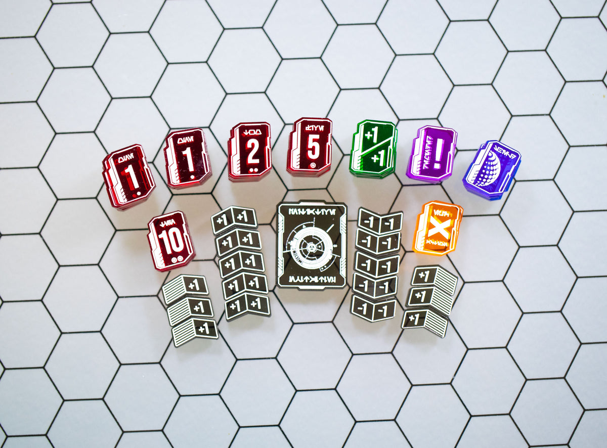Star Wars Unlimited - 55 Transparent Acrylic Tokens - Bundle Set – Single-Sided