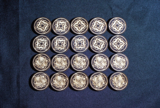 Arkham Horror LCG Blessed & Cursed Chaos Tokens