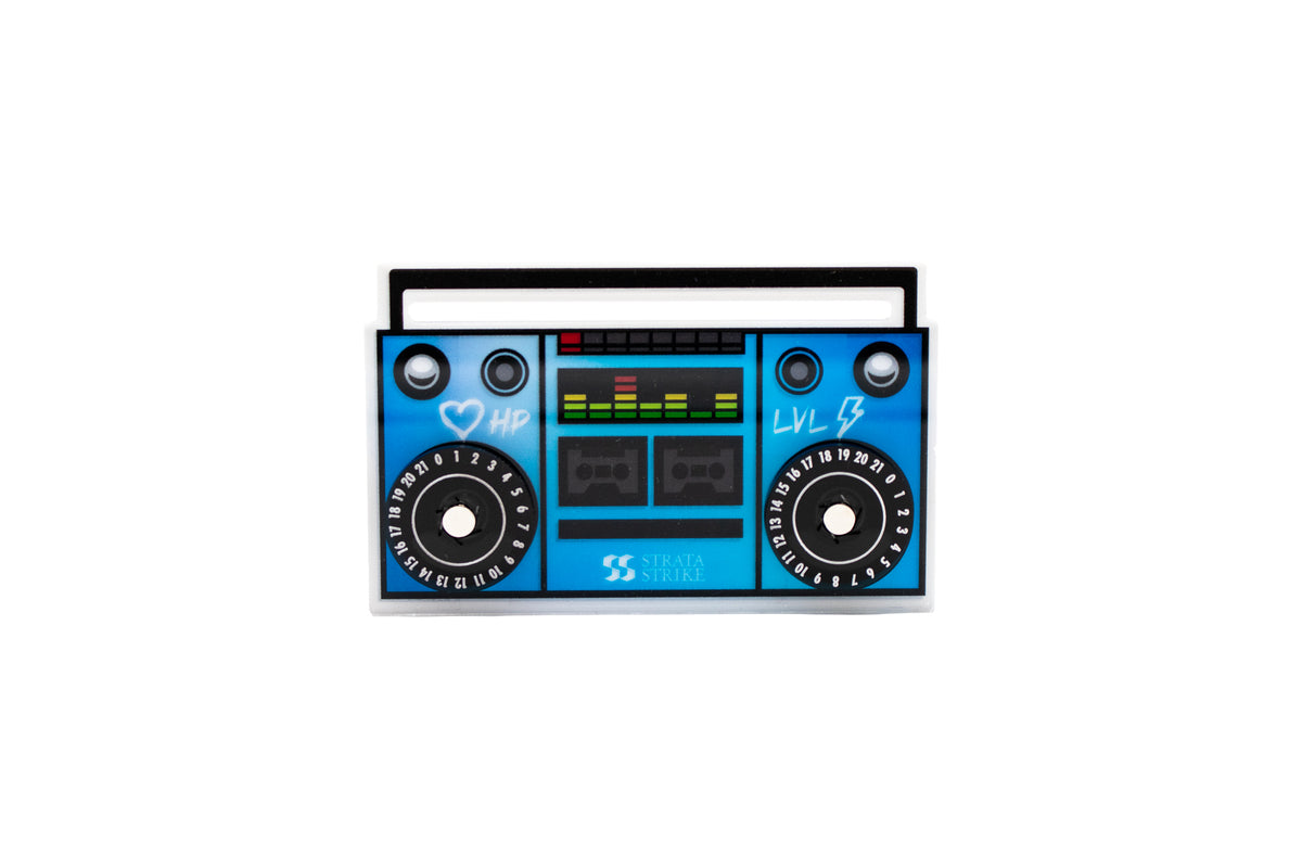 Cataclysm Arcade compatible | Blue Boom Box Health and Level Magnetic Dial Tracker