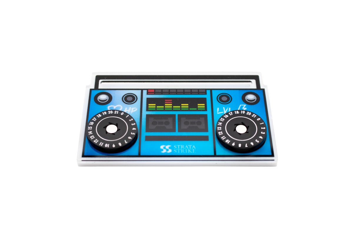 Cataclysm Arcade compatible | Blue Boom Box Health and Level Magnetic Dial Tracker