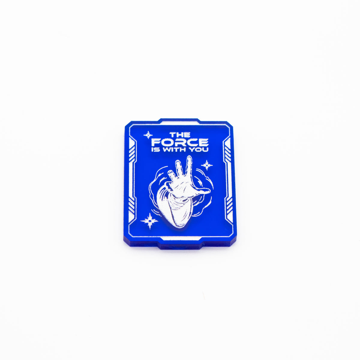 Star Wars Unlimited - 2 Blue Force Transparent Acrylic Tokens – Single-Sided