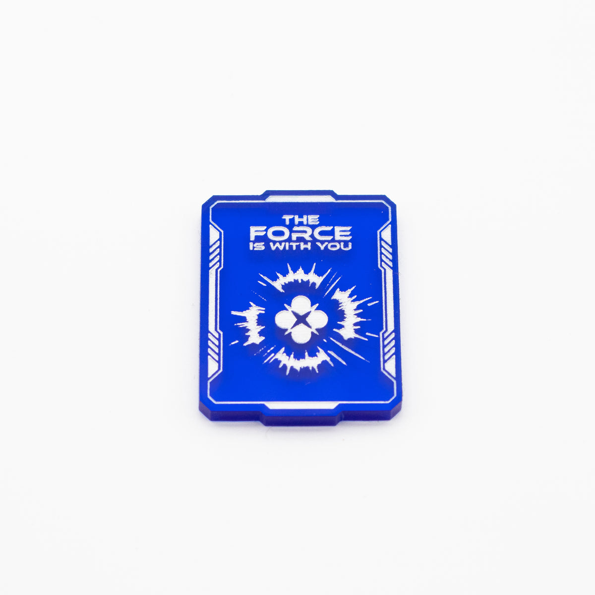 Star Wars Unlimited - 2 Blue Force Transparent Acrylic Tokens – Single-Sided