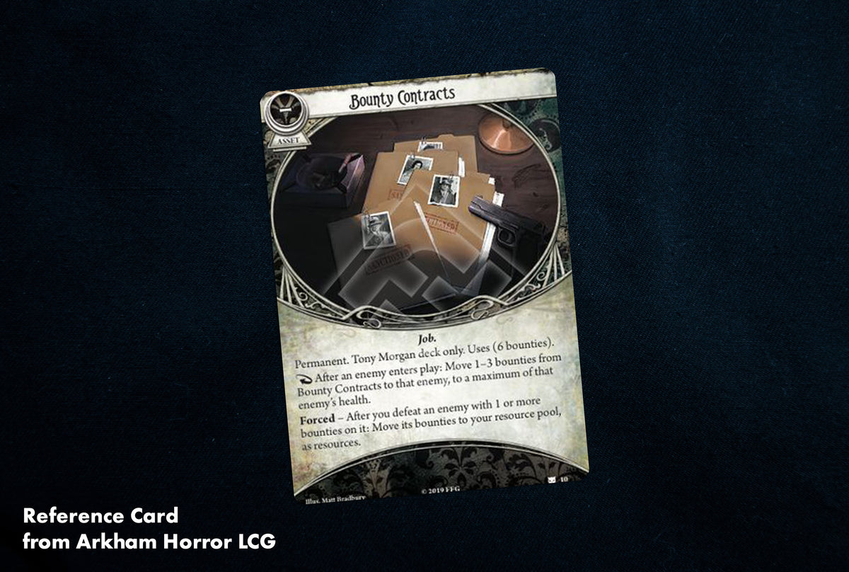 Arkham Horror LCG - Wooden Bounty Contract Token - Singles