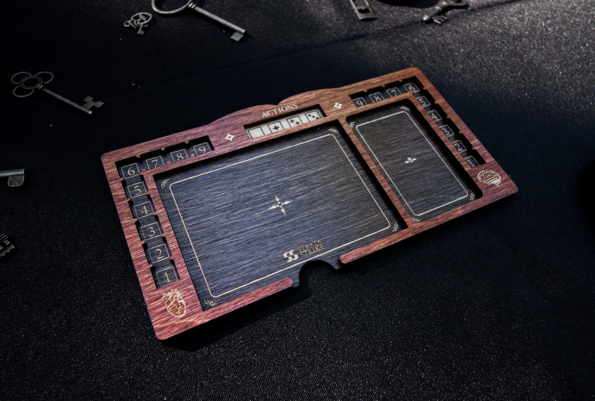 Arkham Horror LCG Player Board - Two-toned Cognac and Kona Colors