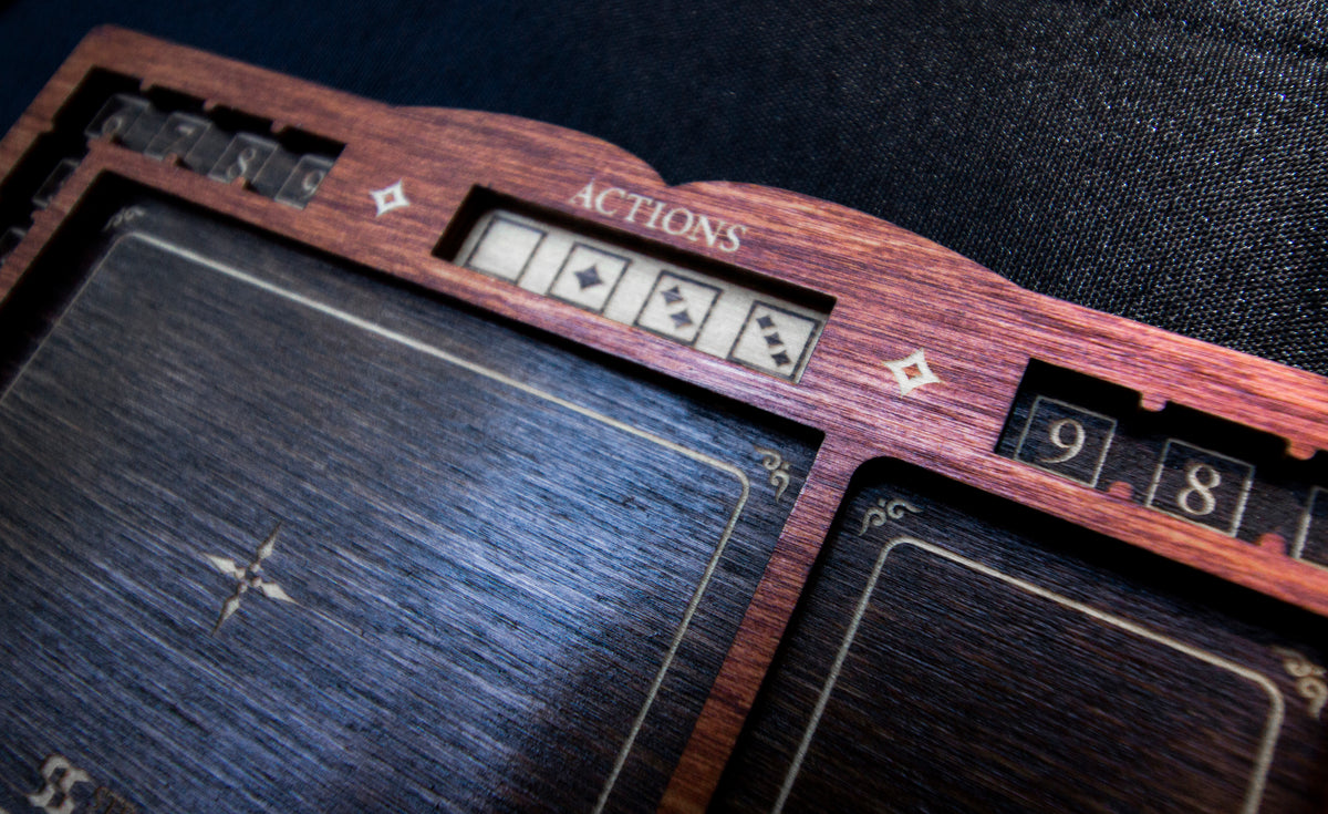 Arkham Horror LCG Player Board - Two-toned Cognac and Kona Colors
