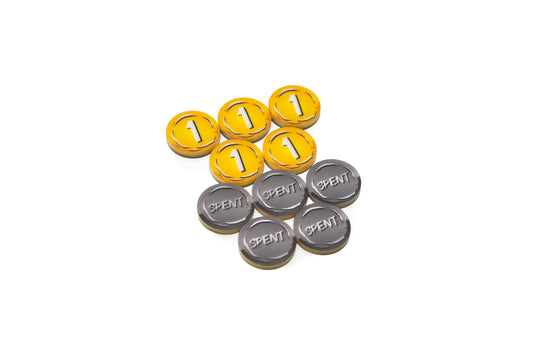 Cataclysm Arcade compatible | 10 Coin Full Color Acrylic Tokens - Bundle Set – Double-Sided