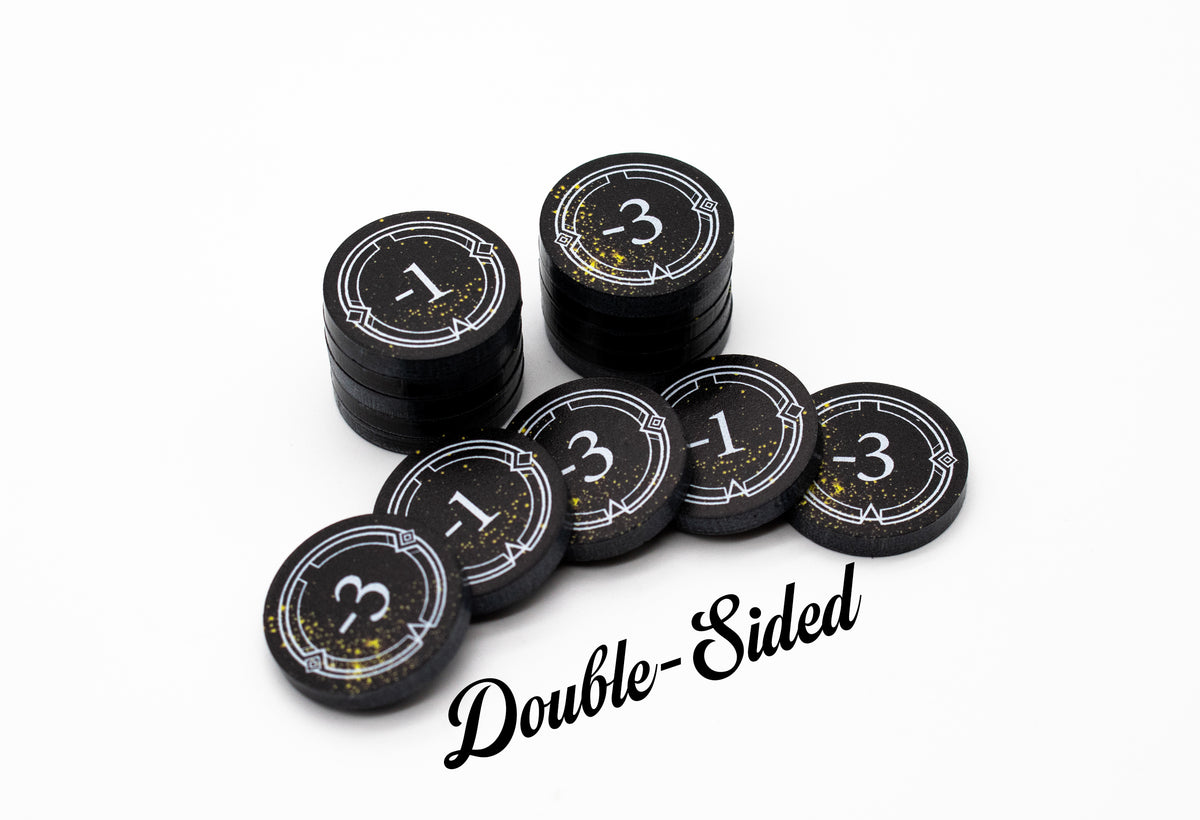 Lorcana - Full Color Acrylic Tokens - Damage Set - Double-Sided