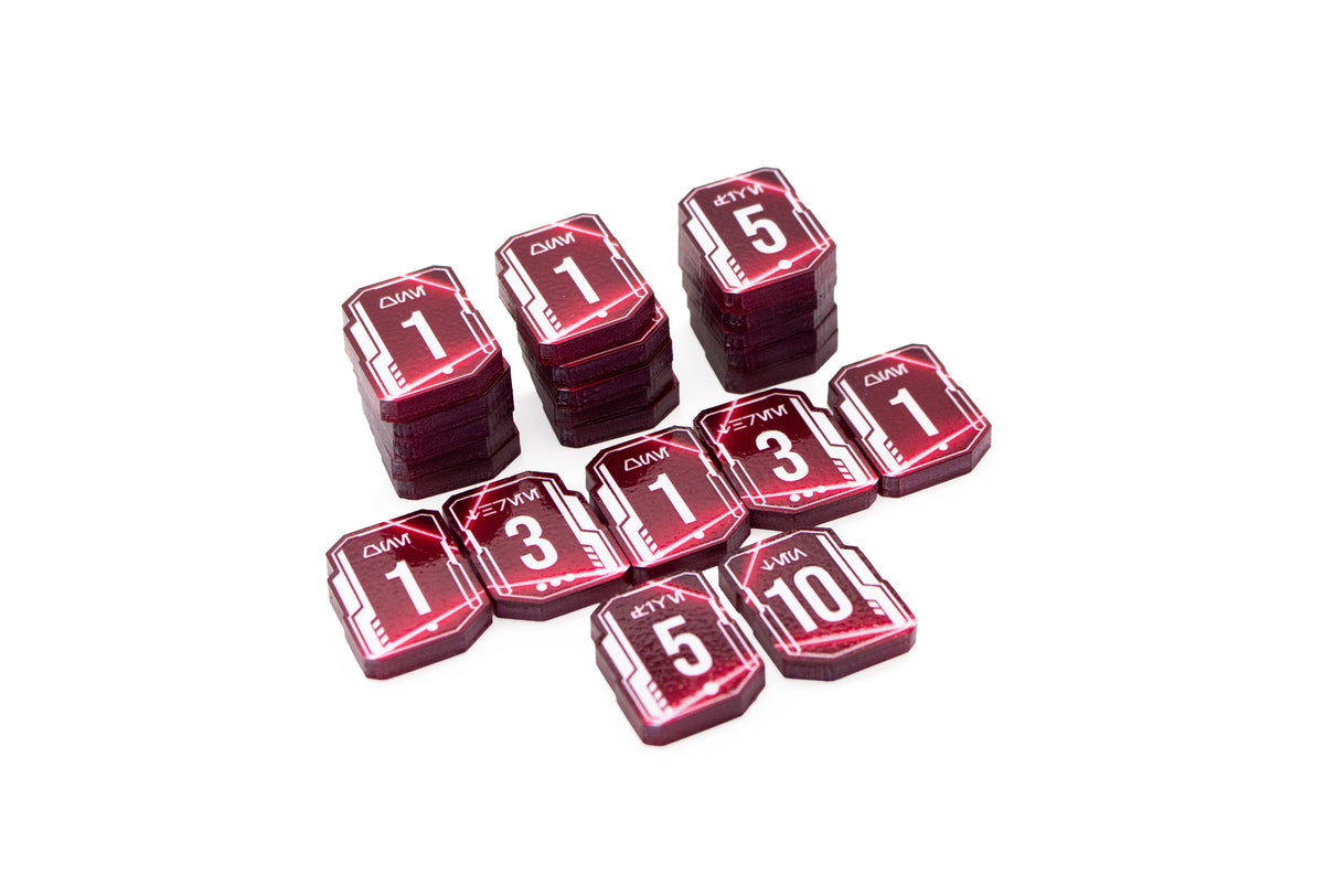 Star Wars Unlimited - 55 Full Color Acrylic Tokens - Bundle Set – Double-Sided