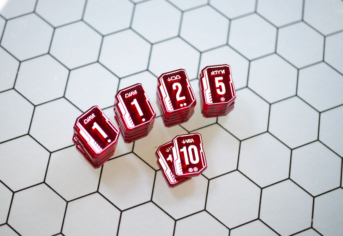 Star Wars Unlimited - Damage Transparent Acrylic Tokens – Single-Sided