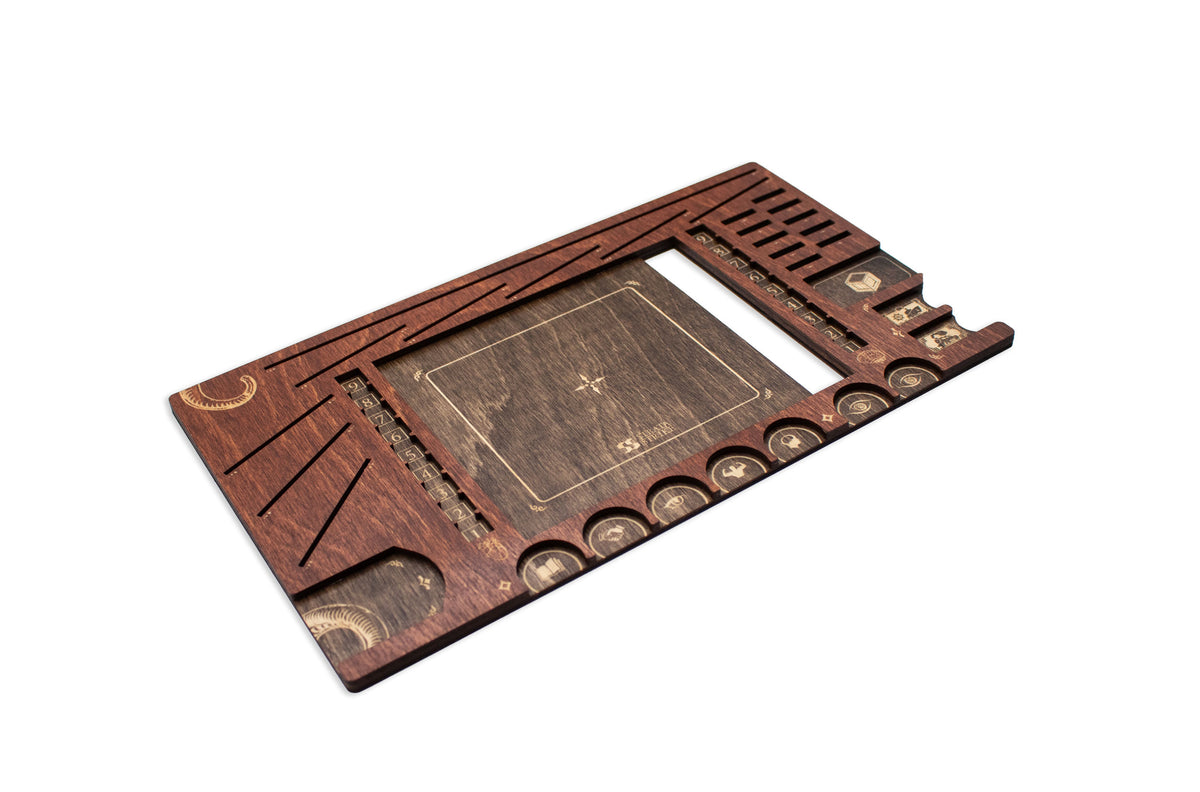 Eldritch Horror Player Board - Cognac & Kona Wood Stain