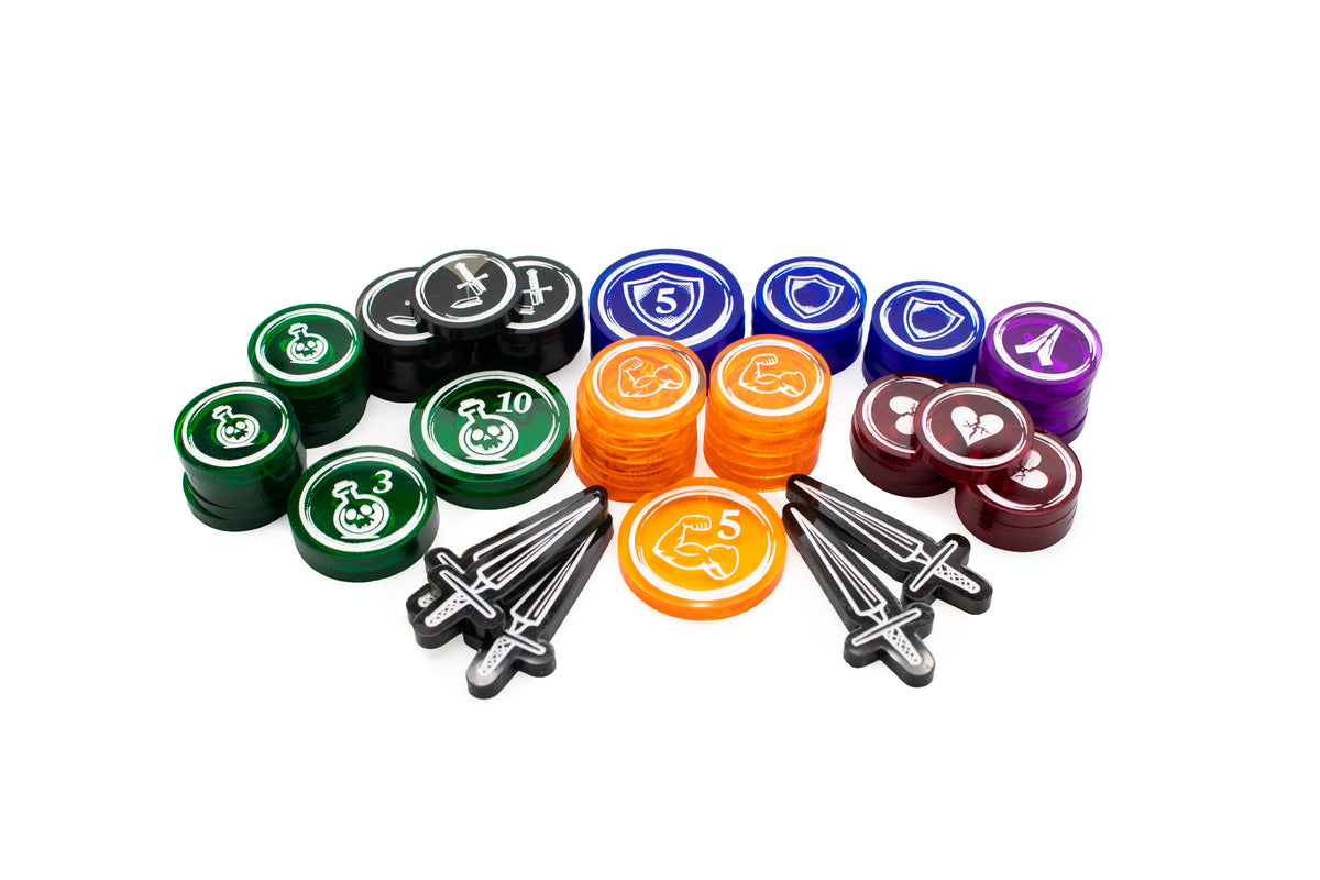 Slay the Spire - Acrylic Token Sets - Single-Sided