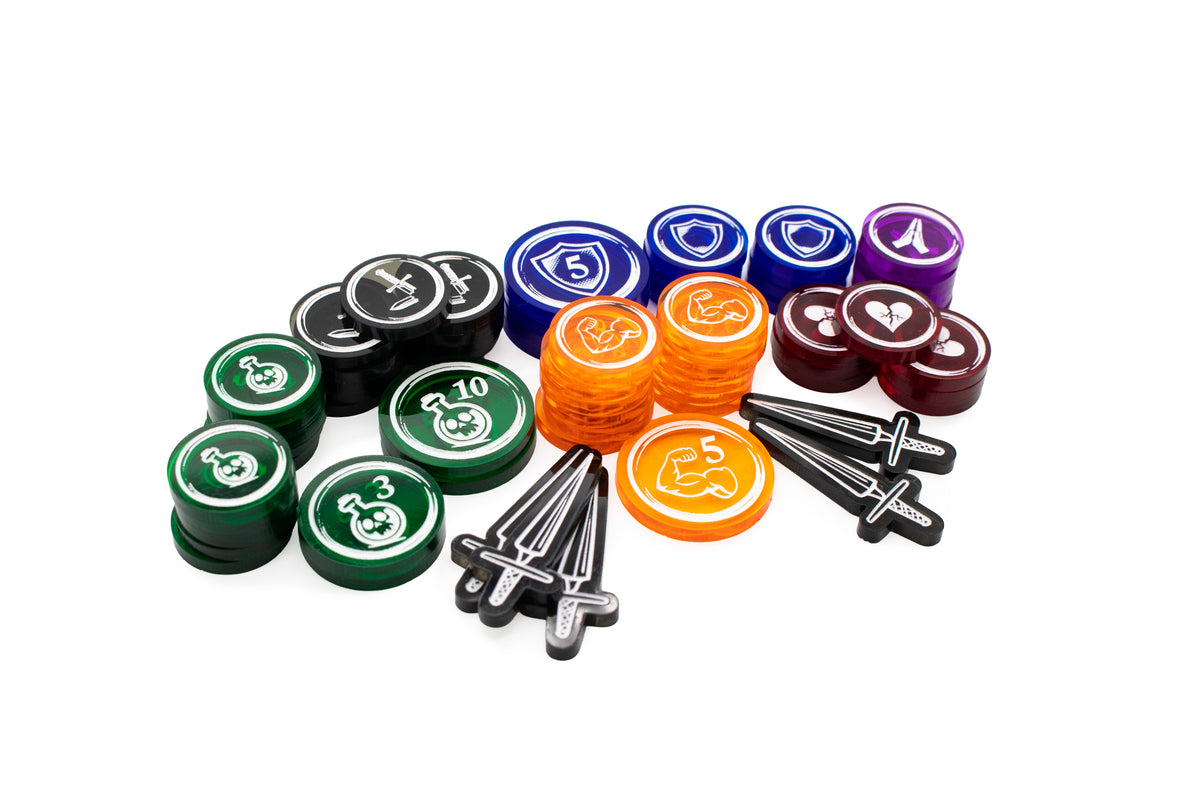 Slay the Spire - Acrylic Token Sets - Single-Sided