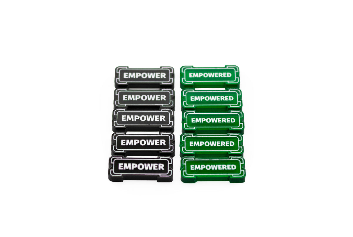 Riftbound - Empower & Empowered Transparent Acrylic Tokens – 10 Single-Sided Set
