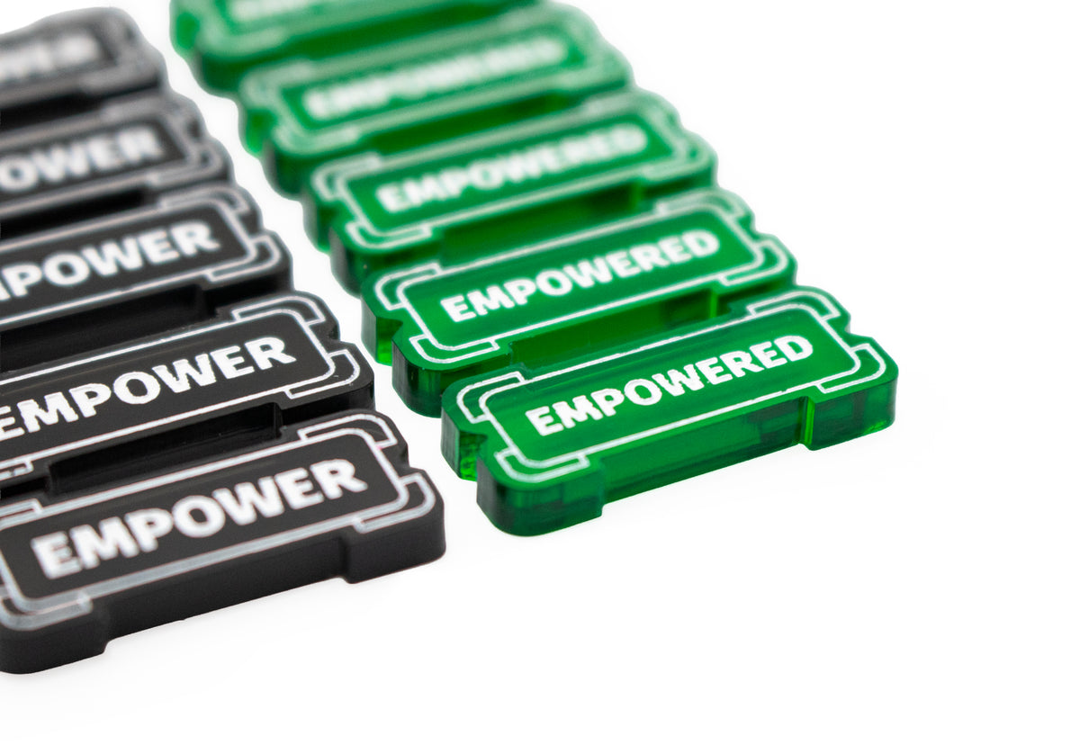 Riftbound - Empower & Empowered Transparent Acrylic Tokens – 10 Single-Sided Set