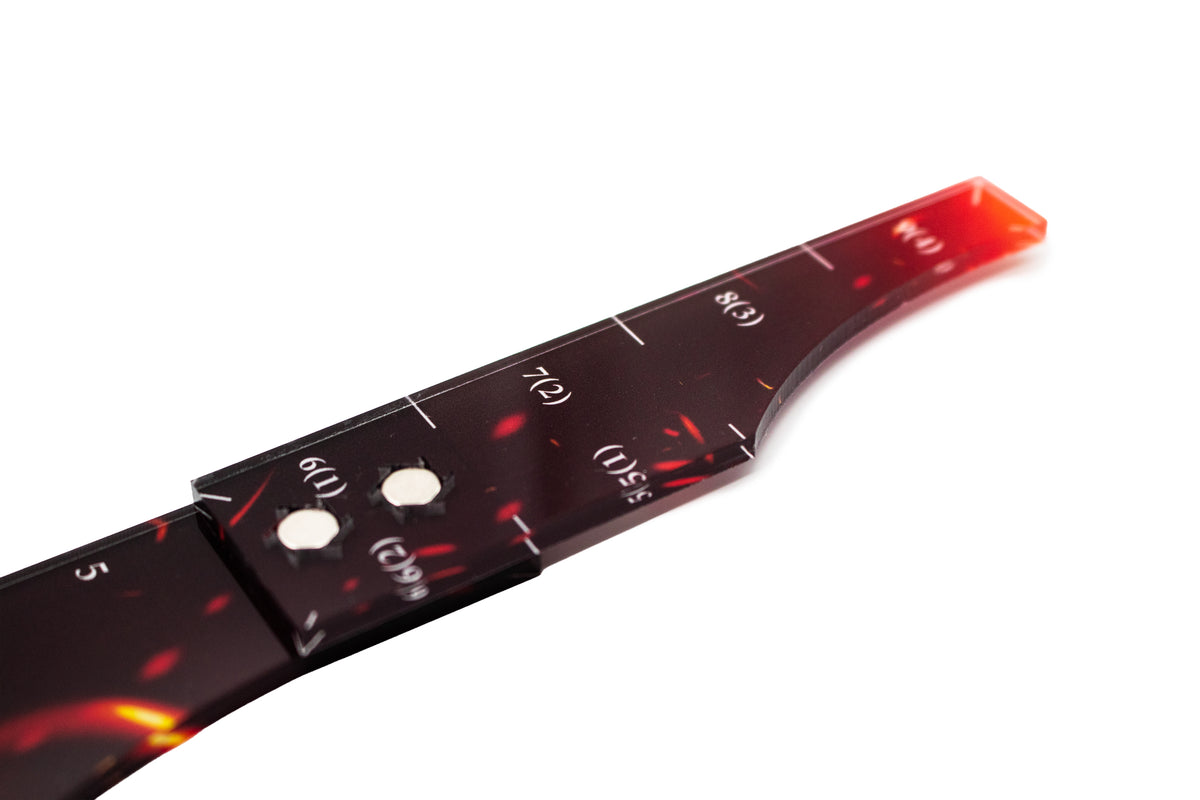 Warhammer 11th Edition - Wargaming Measuring Ruler - Compatible with Warhammer and other Miniature Games - Fire