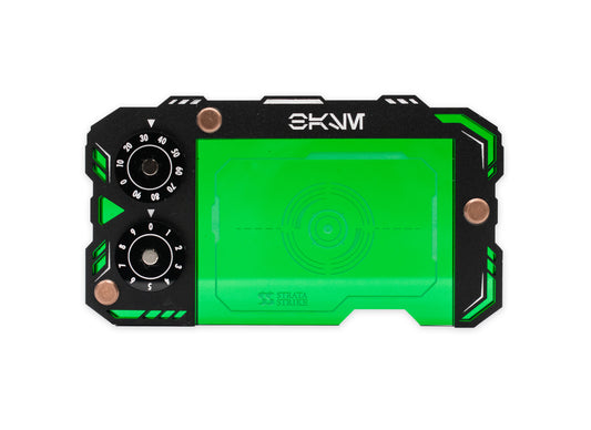 Star Wars Unlimited Base Holder - Matte Black and Green Acrylic Tray with Magnetic Dials