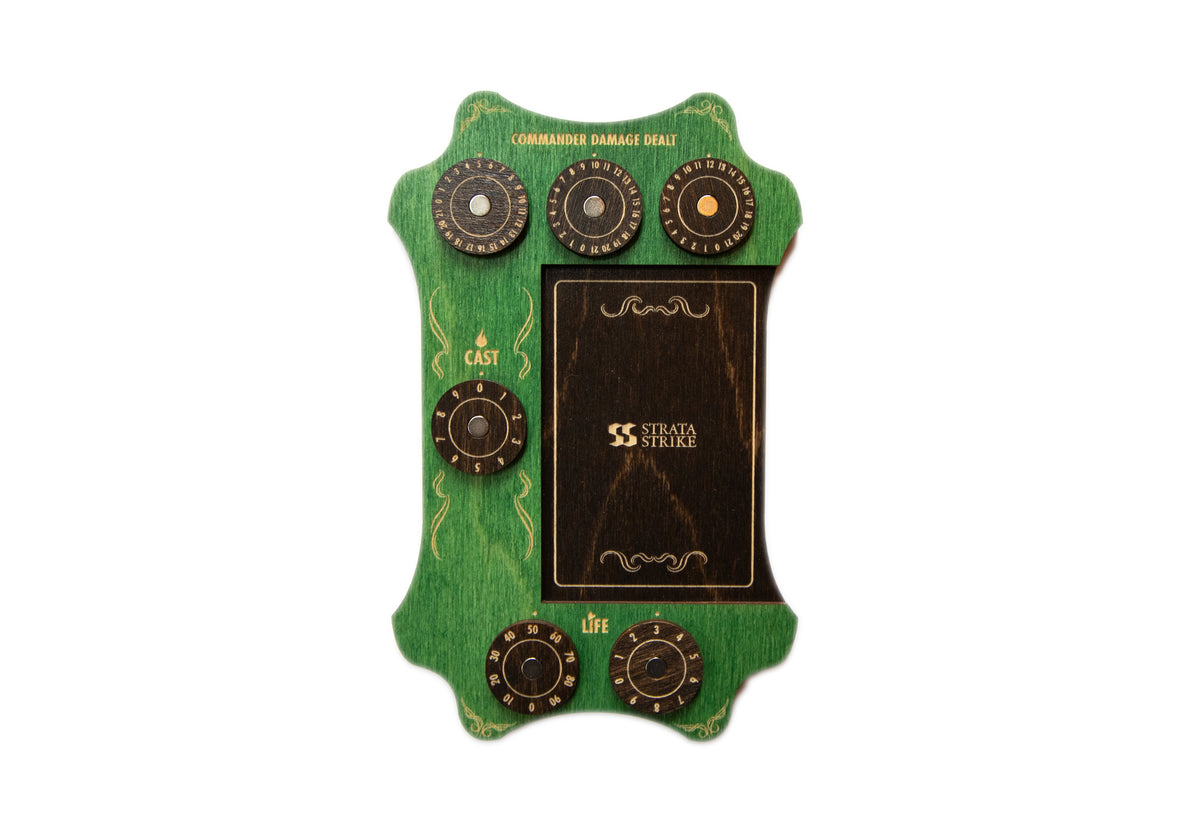 MTG Commander Tray - Green & Kona Wood Dials