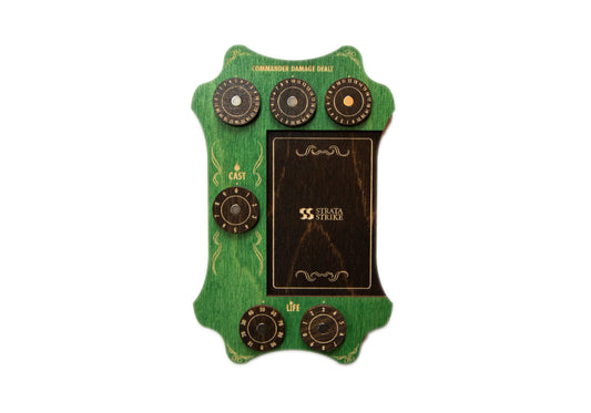 MTG Commander Tray - Green & Kona Wood Dials