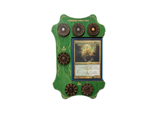 MTG Commander Tray - Green & Kona Wood Dials