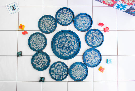 Azul Tile Holders - Blue Color - Complete Set