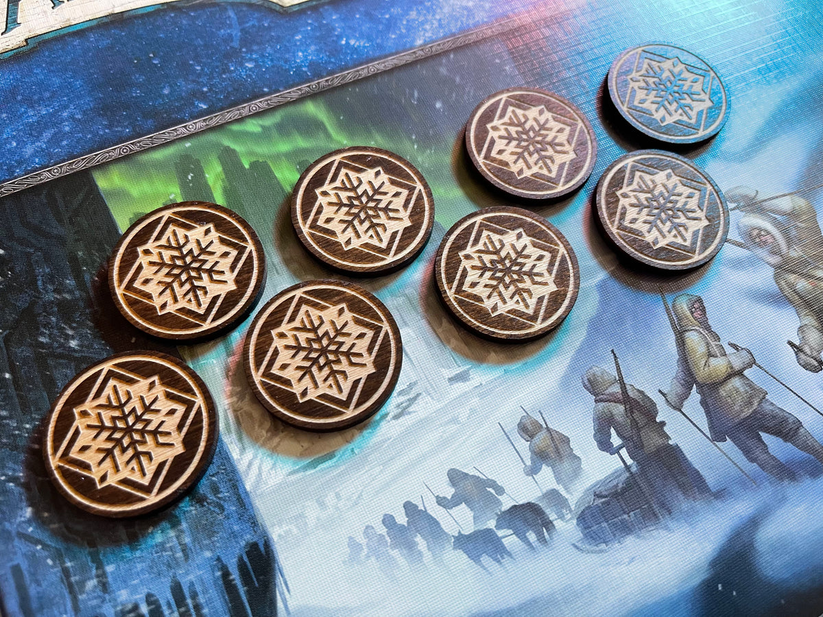 Arkham Horror LCG Frost Chaos Tokens - Edge of the Earth - Set of 8