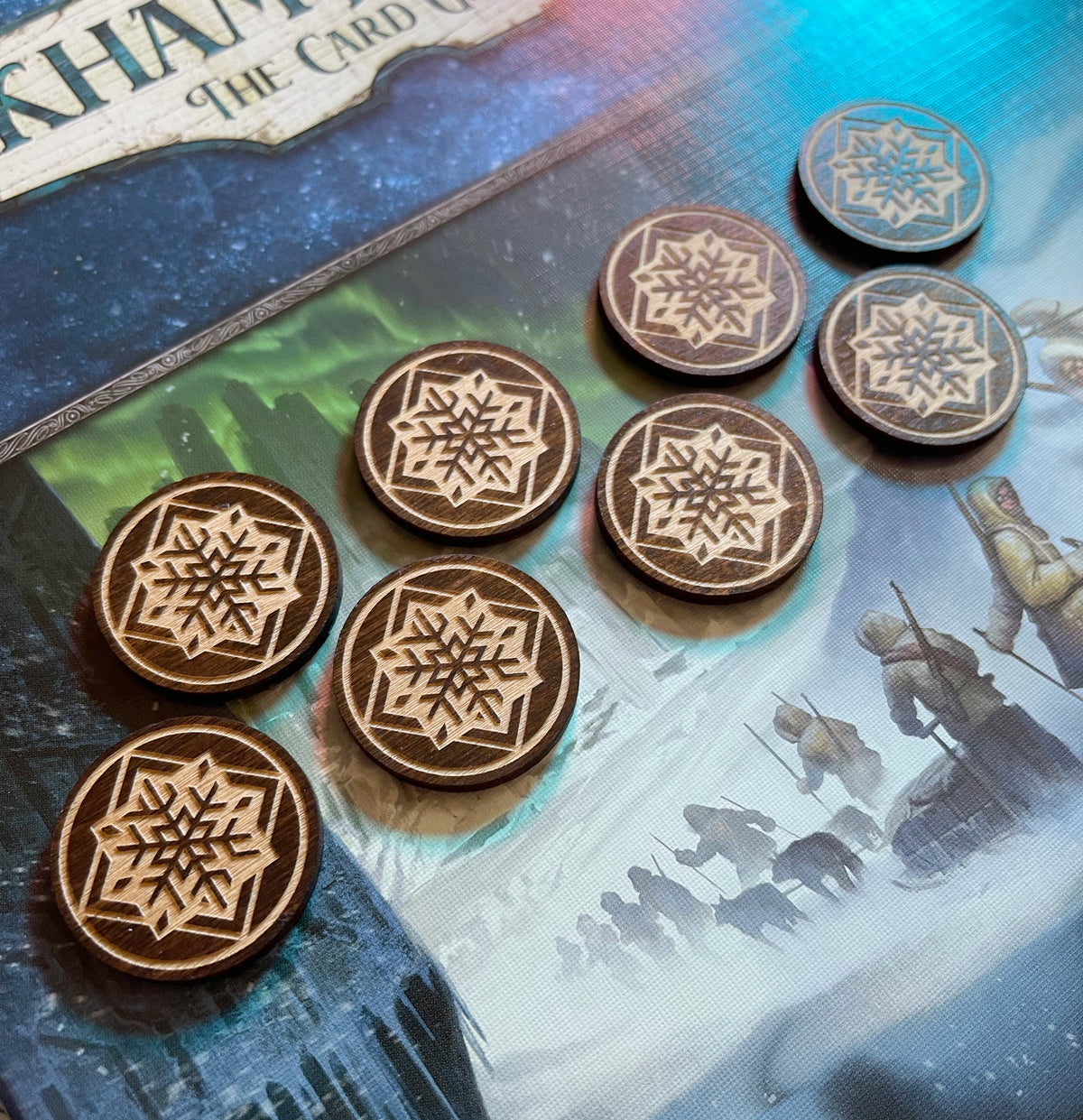 Arkham Horror LCG Frost Chaos Tokens - Edge of the Earth - Set of 8