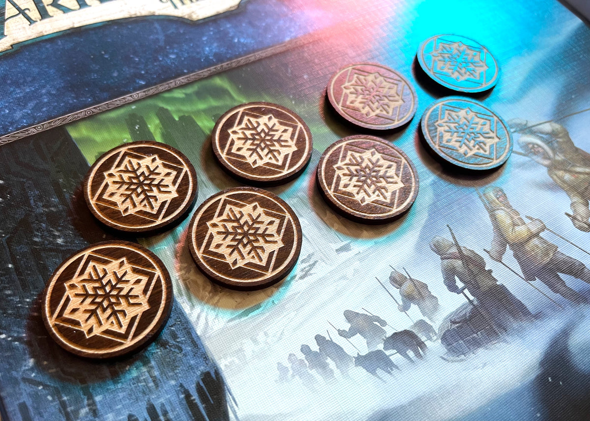 Arkham Horror LCG Frost Chaos Tokens - Edge of the Earth - Set of 8