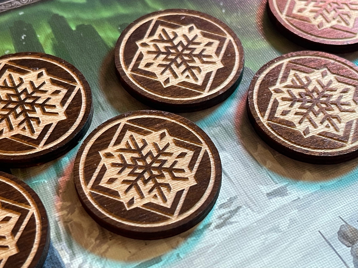 Arkham Horror LCG Frost Chaos Tokens - Edge of the Earth - Set of 8