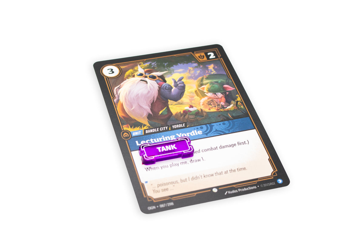 Riftbound - Keyword Reminder Transparent Acrylic Tokens – 26 Single-Sided Set