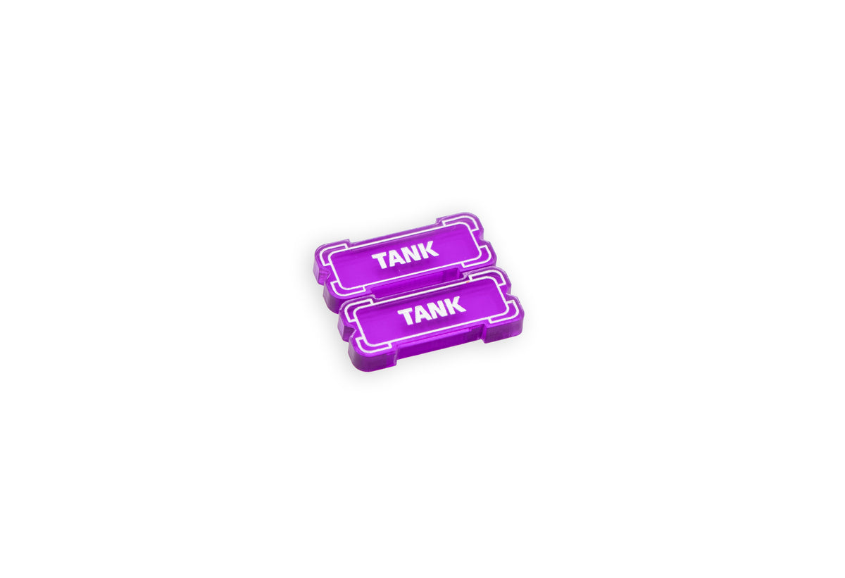 Riftbound - Keyword Reminder Transparent Acrylic Tokens – 26 Single-Sided Set