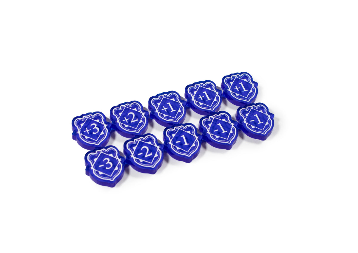 Lorcana - Transparent Acrylic Tokens - Bundle Set – Single-Sided