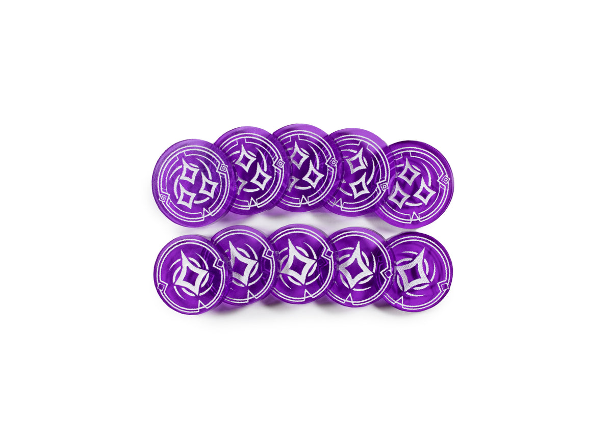 Lorcana - Transparent Acrylic Tokens - Bundle Set – Single-Sided