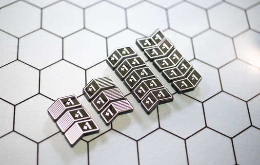 Star Wars Unlimited - 16 Modifier Transparent Acrylic Tokens – Single-Sided