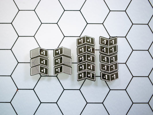 Star Wars Unlimited - 16 Modifier Transparent Acrylic Tokens – Single-Sided