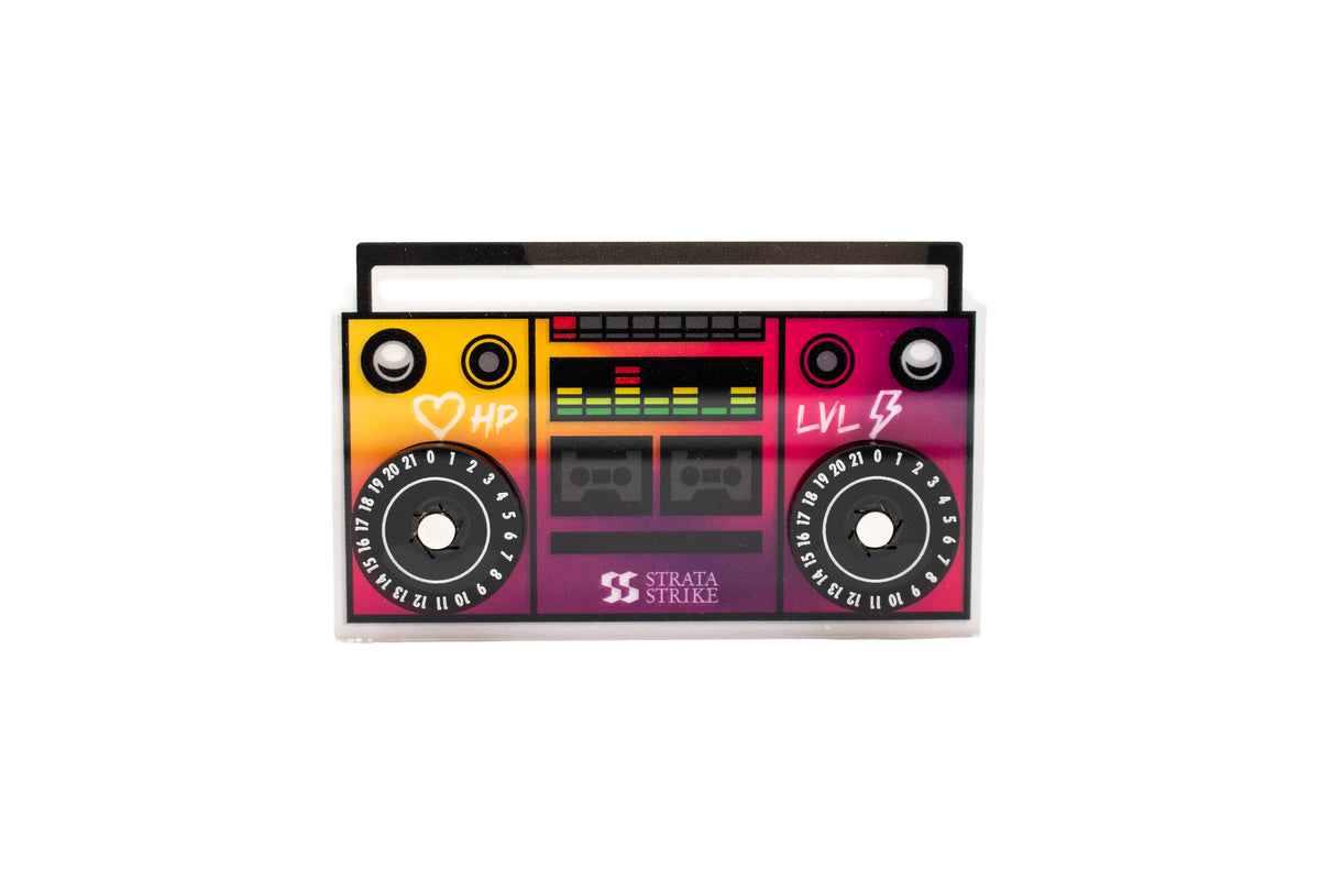 Cataclysm Arcade compatible | Purple Boom Box Health and Level Magnetic Dial Tracker