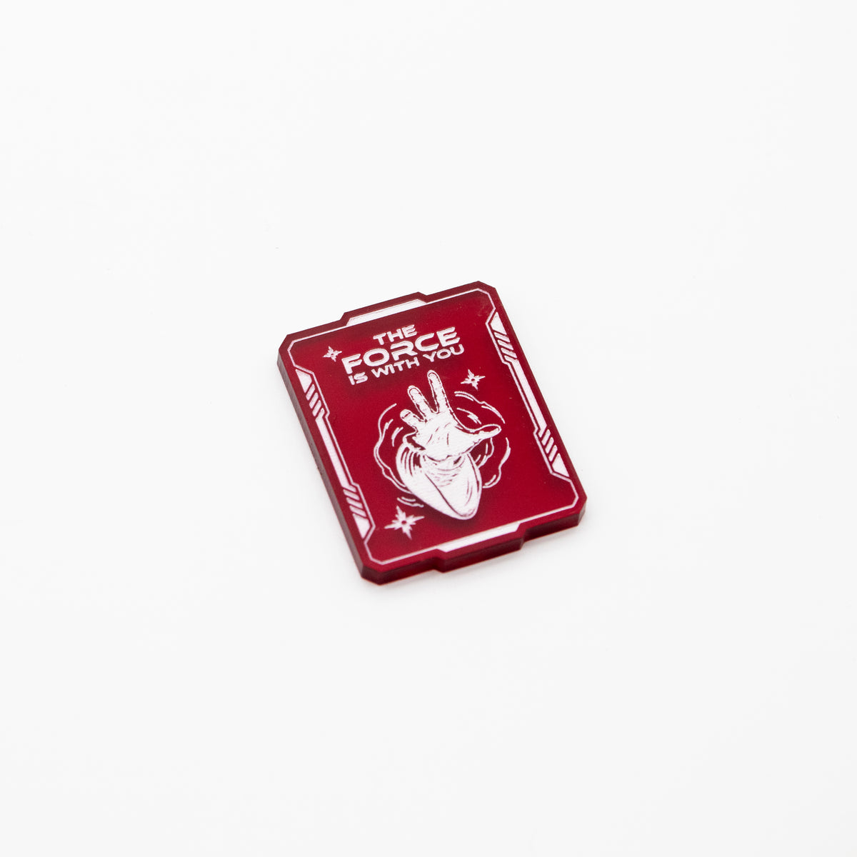 Star Wars Unlimited - 2 Red Force Transparent Acrylic Tokens – Single-Sided